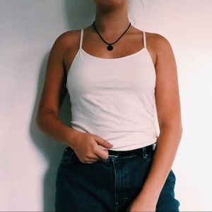 basic white cami